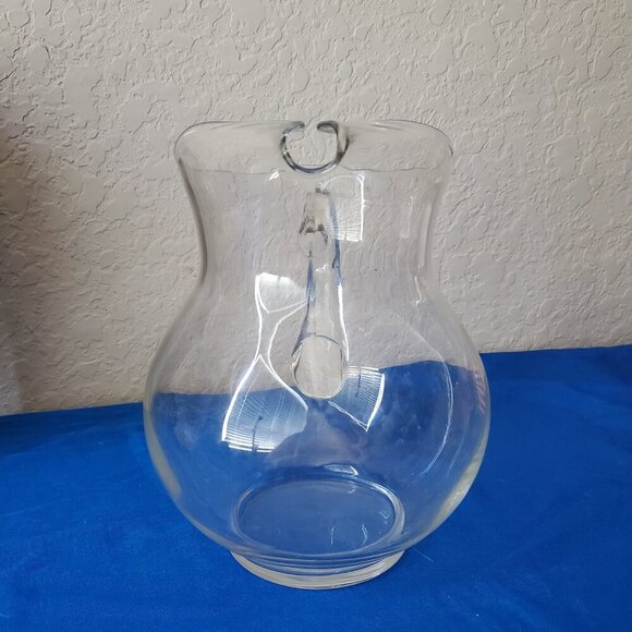 Libbey Crisa Acapulco pitcher hand-blown clear optic - Picture 4 of 7